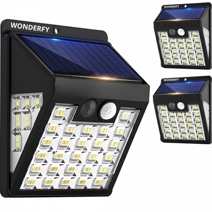 Pack x3 Luces Solares de Exterior sin Cables – Iluminación Automática para Patio y Jardín